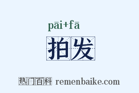 拍发是什么意思的图片